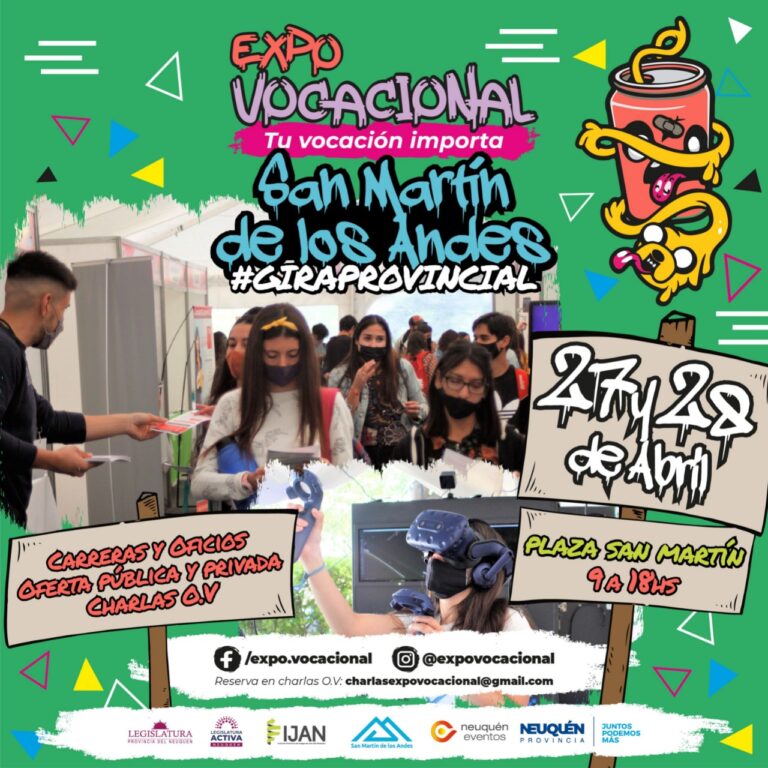 La Expo Vocacional llega a San Martín de los Andes el 27 y 28 de abril