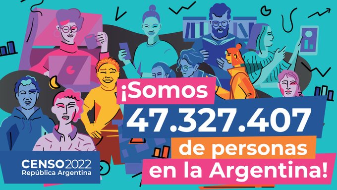 Datos preliminares Censo 2022: Argentina tiene un total de 47.327.407 habitantes