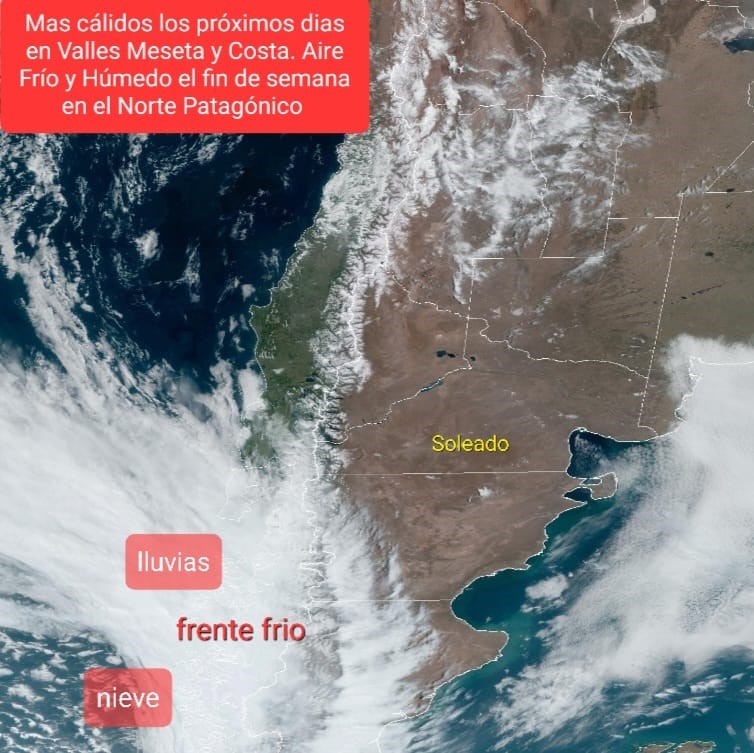 Fin de semana con lluvia y nieve en la cordillera