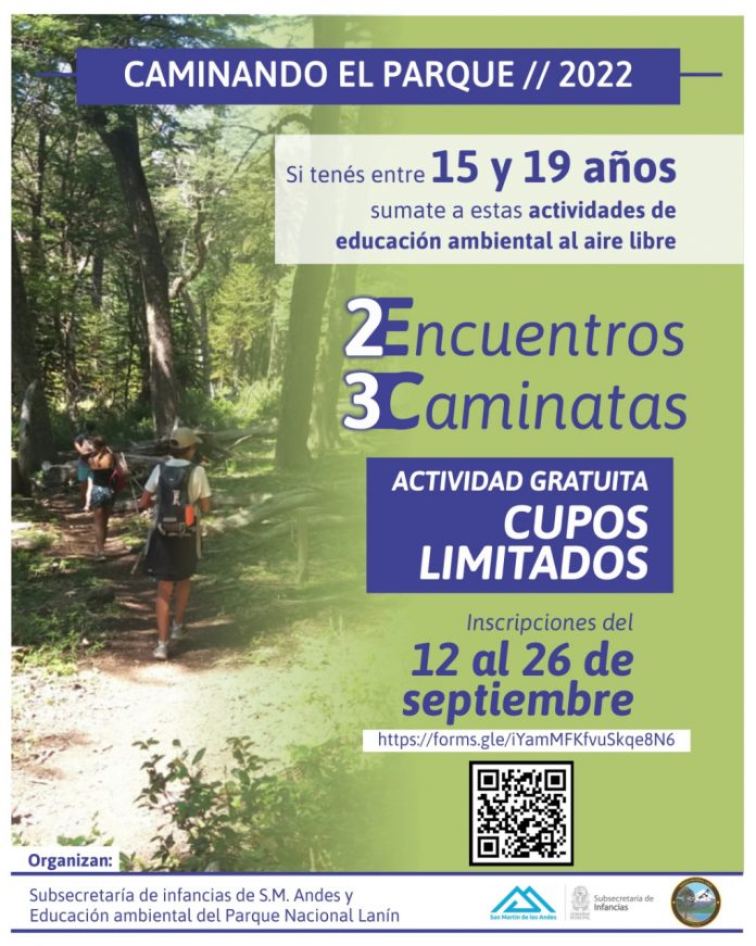 Caminando el Parque 2022: se invita a participar de actividades de educación ambiental al aire libre