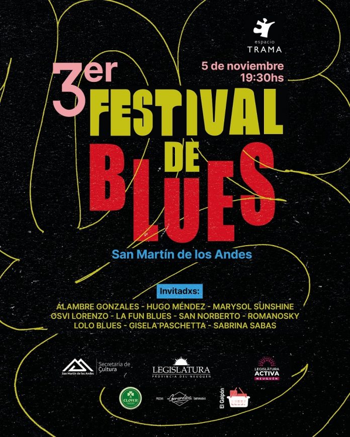 Llega el 3° Festival de Blues de San Martín de los Andes