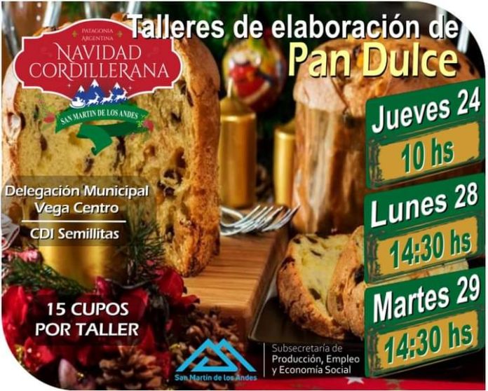 Navidad Cordillerana: abrió la inscripción para participar de los Talleres de Elaboración de Pan Dulce