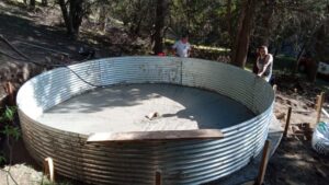Avanza la construcción de un tanque cisterna de 26 mil litros para el combate de incendios forestales