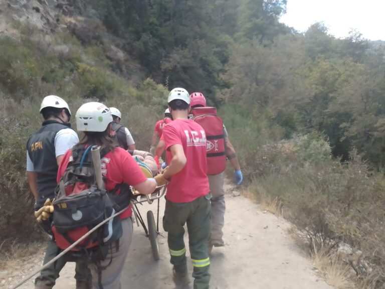 Rescate camino al Mirador Bandurrias