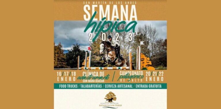 San Martín de los Andes será sede el Campeonato Patagónico de Salto Hípico