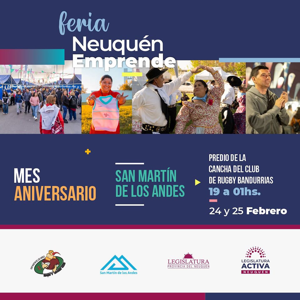 Este viernes y sábado llega la feria «Neuquén Emprende» a San Martín de los Andes
