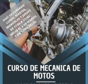 Hoy abre la inscripción para participar de un “Curso de Mecánica de Motos”