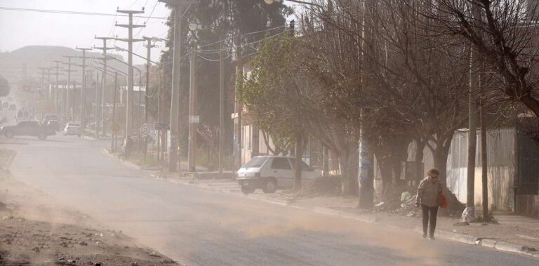Alerta meteorológico por vientos intensos para el sur y centro de Neuquén