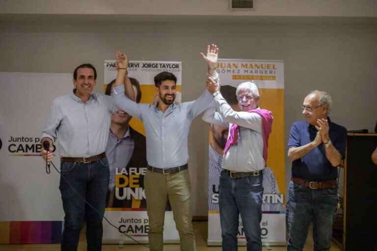 Cervi y Taylor presentaron al candidato a intendente en San Martín de los Andes de Juntos por el Cambio