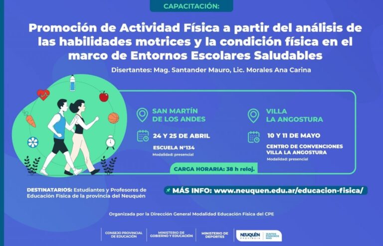 Se desarrollará una nueva instancia de la capacitación para docentes y estudiantes de educación física