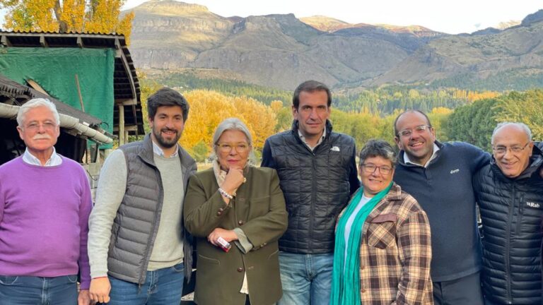 Conferencia de Juntos por el Cambio Neuquén con Elisa Carrió en apoyo a Pablo Cervi y Juan Manuel Gómez Margeri