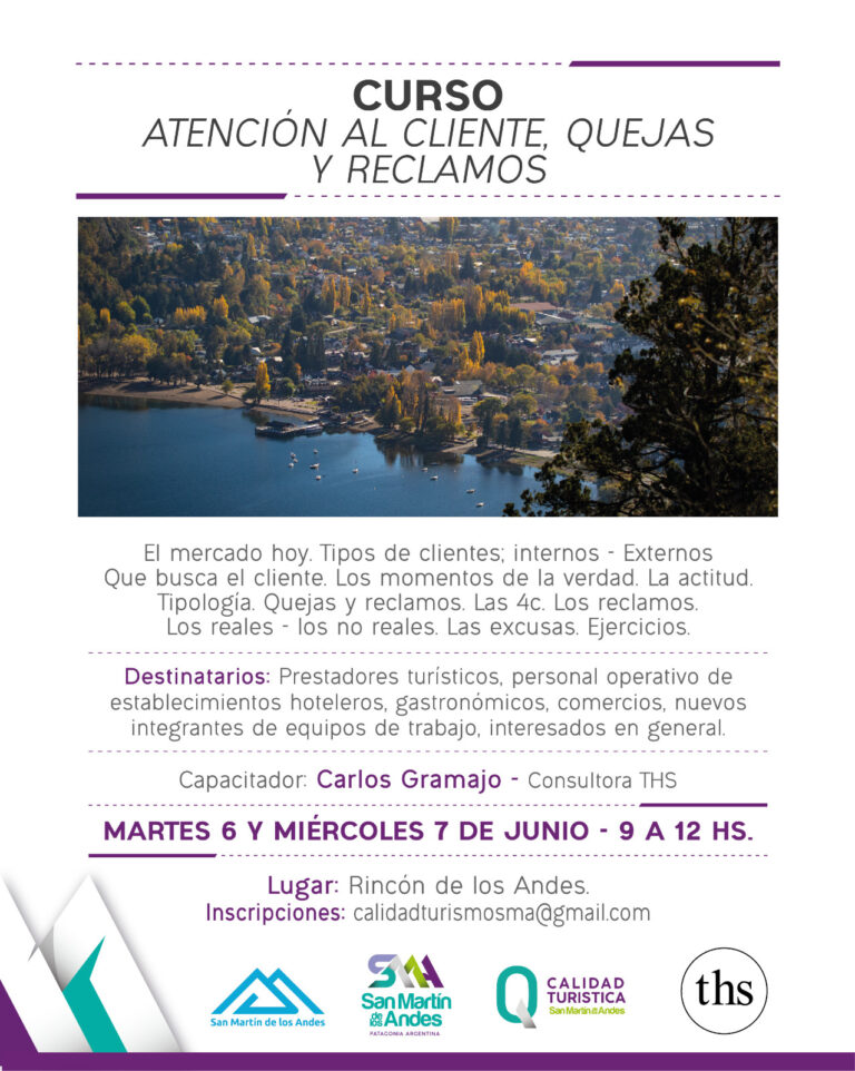 Curso: Atención al Cliente, Quejas y Reclamos