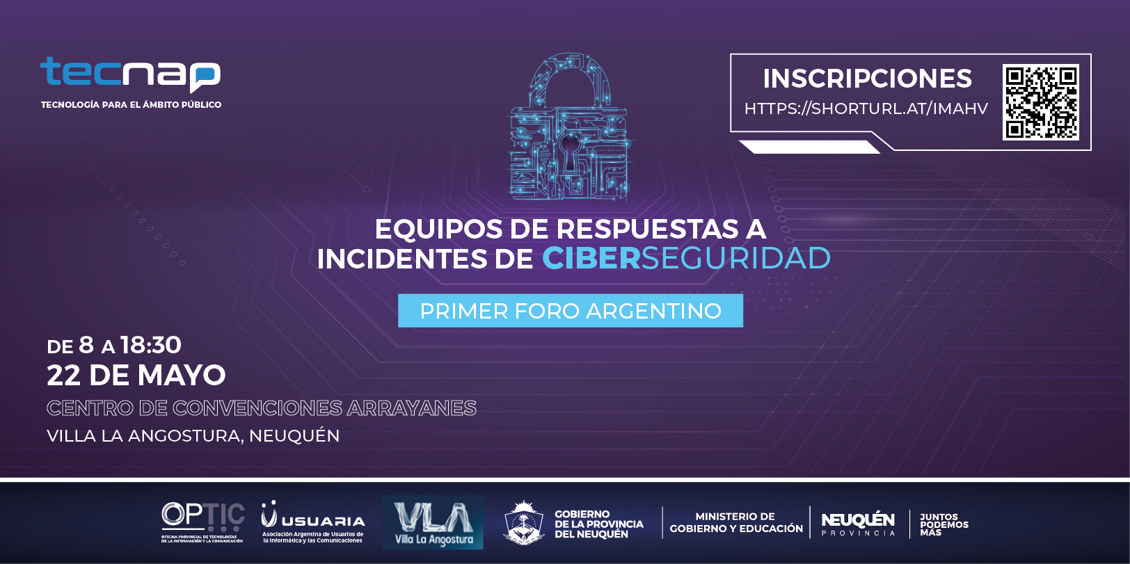 Neuquén será sede del primer Foro Argentino de Equipos de Respuestas a Incidentes de Ciberseguridad