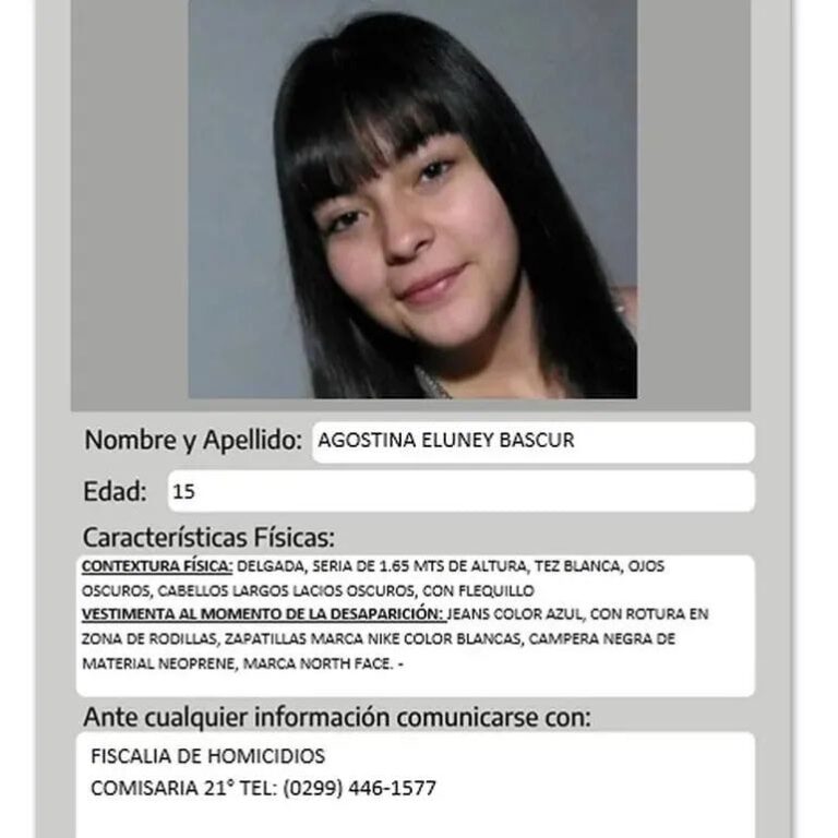 Neuquén: Desesperada búsqueda de una adolescente