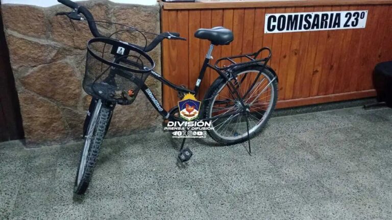 Robó una bicicleta y fue interceptado huyendo a gran velocidad durante la madrugada