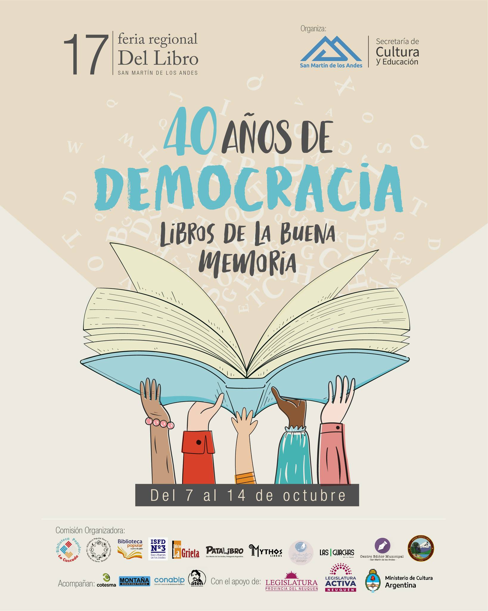 Se viene una nueva Feria del Libro, recordando los 40 años de democracia thumbnail