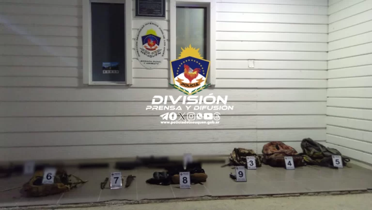 Junín de los Andes: Secuestro de armas de fuego por caza furtiva
