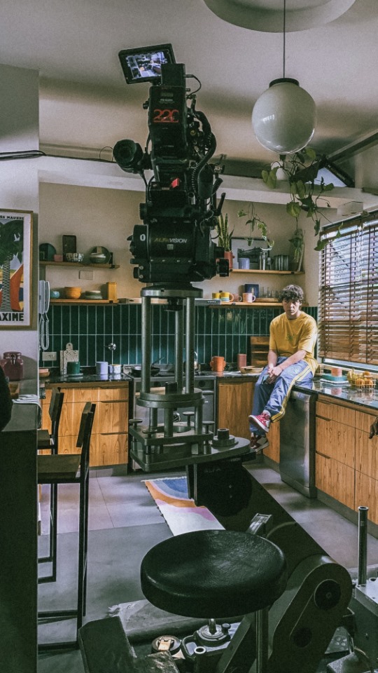Foto en el set de la publicidad de Mercado Libre dirigida por Martin Levi.