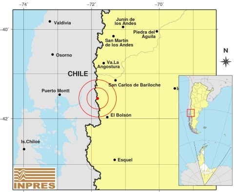 Se registró un sismo entre Bariloche y El Bolsón