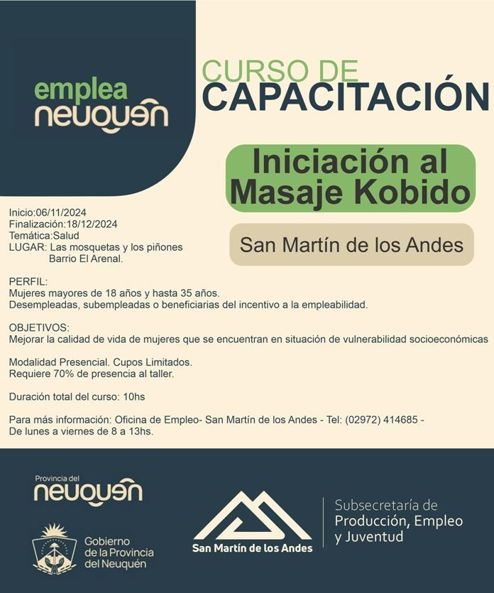 El municipio organiza un curso de capacitación e iniciación al masaje Kobido