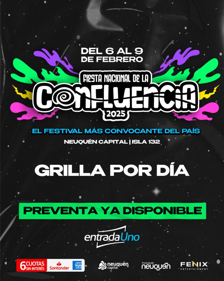 Se Confirma la Grilla de la Fiesta de la Confluencia 2025: Artistas, Actividades y Novedades