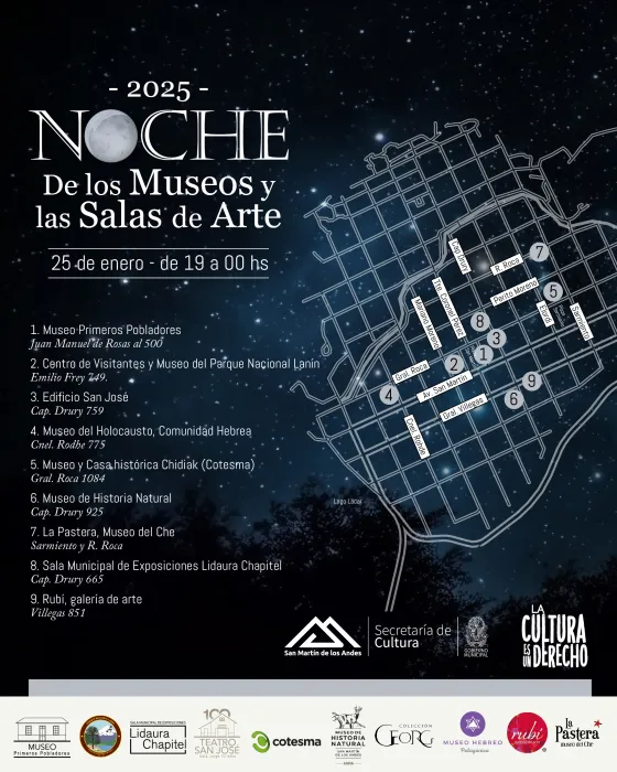 La Noche de los Museos en San Martín de los Andes: Un Circuito Cultural Imperdible