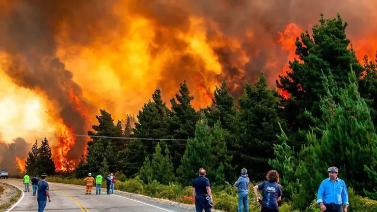 Incendios en Epuyén: el fuego ya consumió cerca de 1800 hectáreas