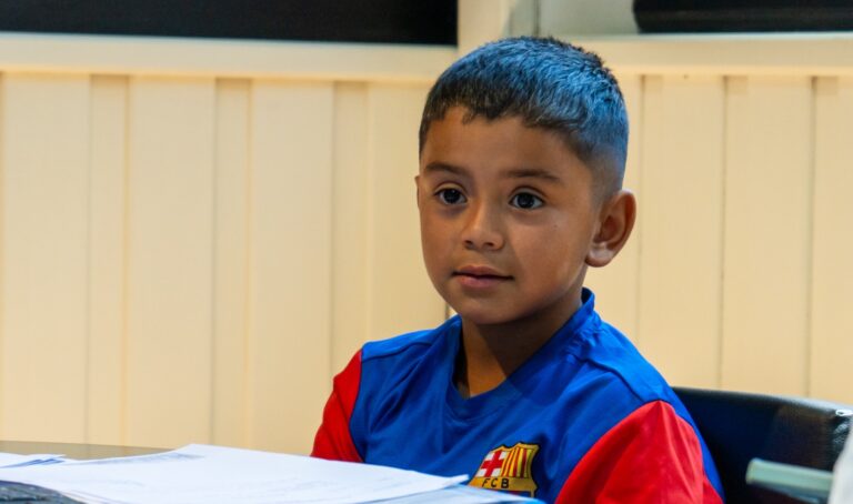 Teo, el niño sanmartinense seleccionado por el club Barcelona