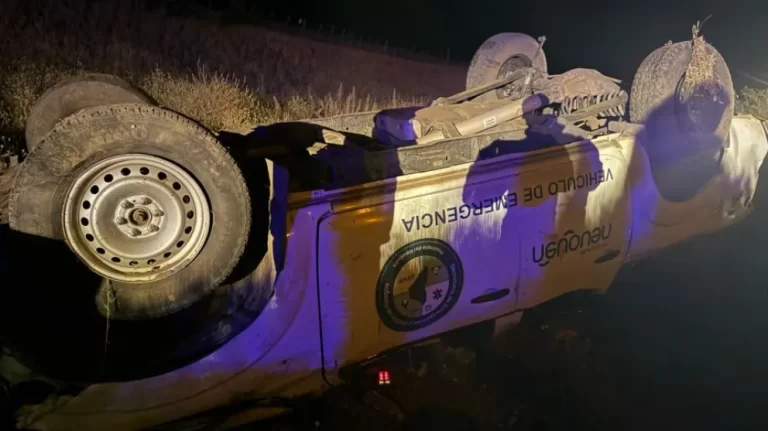 Trabajadores del SIEN volcaron en la Ruta 23
