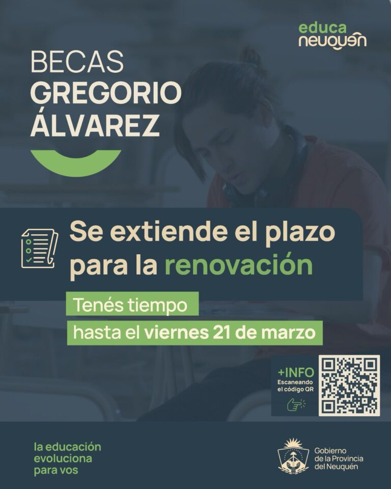 Extienden inscripciones para renovar y acceder a las becas Gregorio Álvarez
