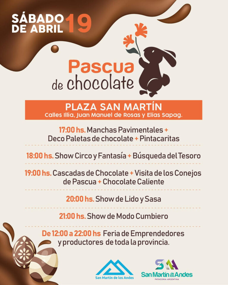 Se realizará una nueva edición de Pascua de Chocolate en San Martín de los Andes
