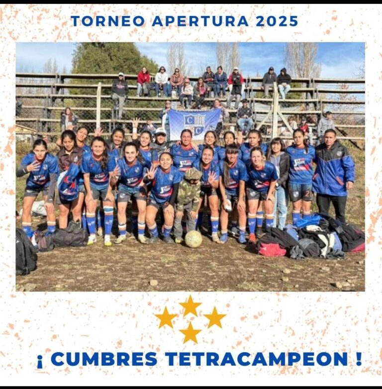 Cumbres campeón: tetracampeonas del fútbol femenino local