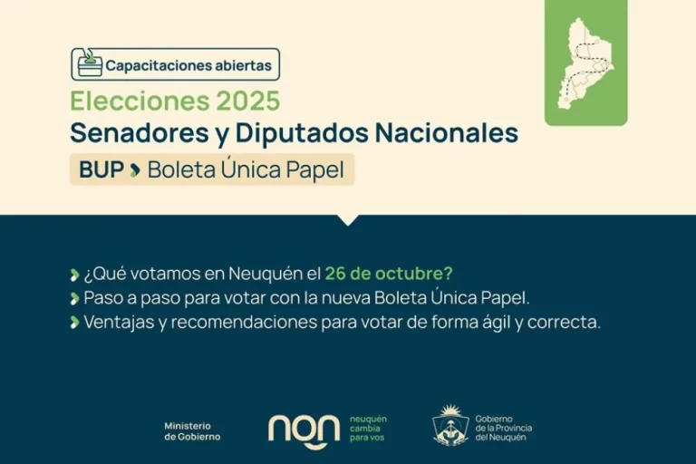 El gobierno provincial ofrece capacitaciones sobre Boleta Única Papel